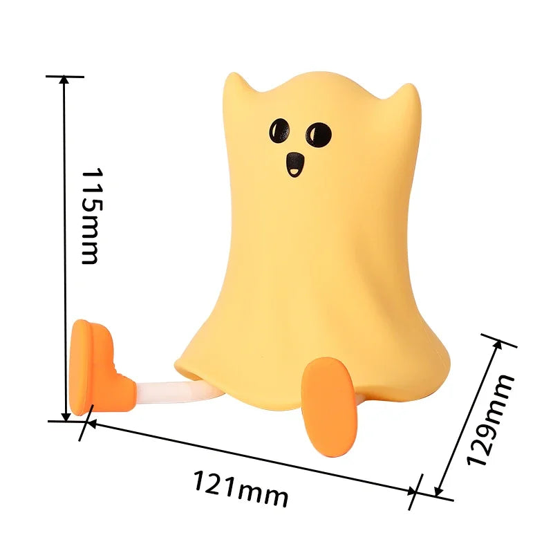 Cute Animal Night Light USB Rechargeable Pumpkin Monster Bedside Nightlights Dimming For Kid's Halloween Party Holiday Gifts
