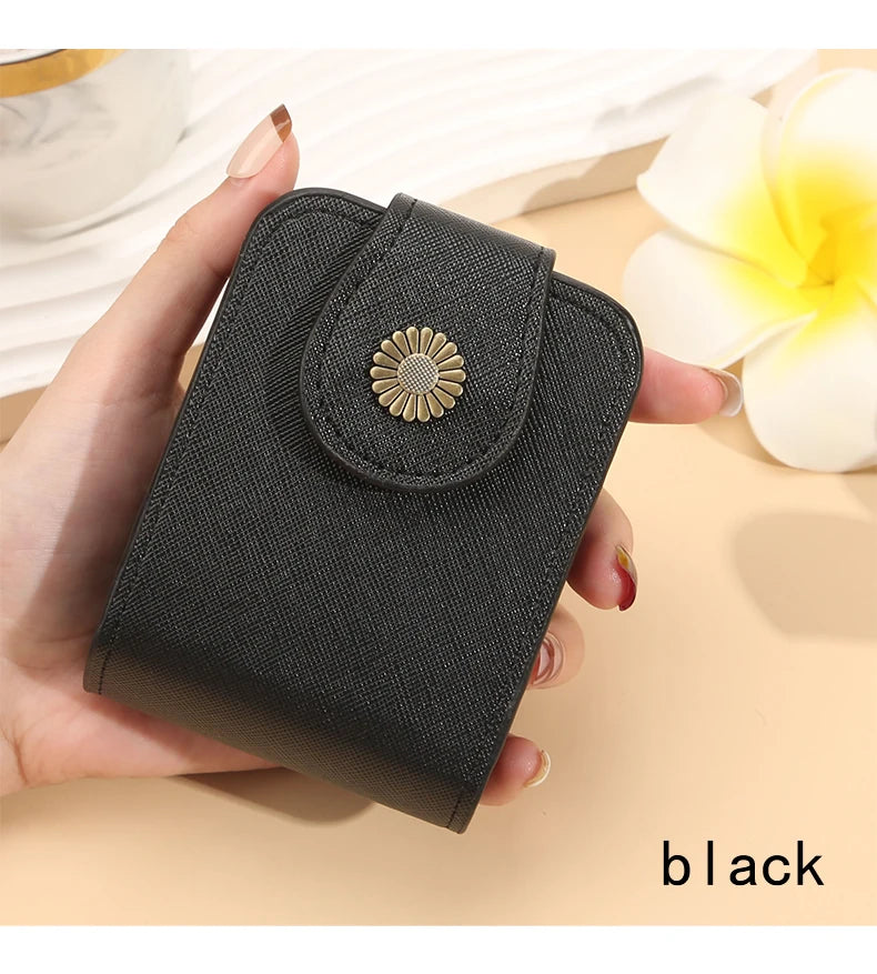 Makeup bag small women's portable makeup box with mirror mouth red envelope storage bag mini women's bag