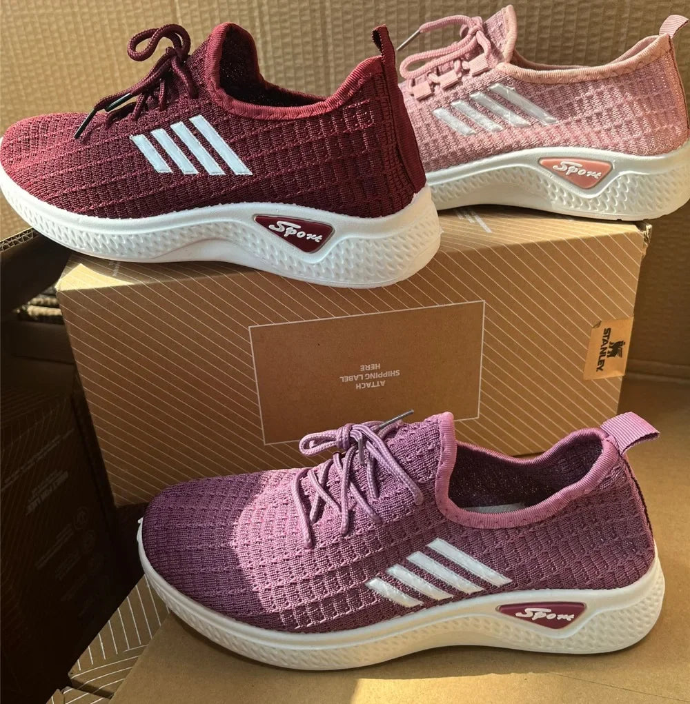 NUEVAS Zapatillas de Coco de Moda para Mujer, Deportivas, Transpirables, con Malla de Suela Blanda, Ligeras e Informales