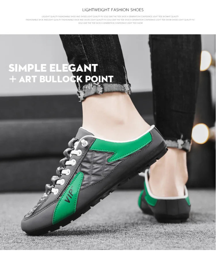 Summer Slippers for Men Trendy Men's Flat Bottom Casual Shoes Soft Sole Support Shoes Men's Sneakers Zapatos De Hombre