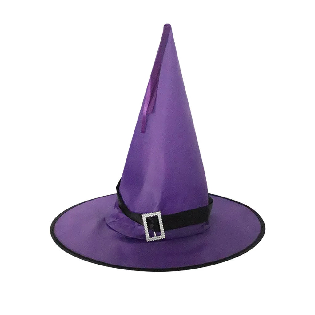 Halloween Decoration Glowing Hat Outdoor Hanging Lighted Glowing Witch Hat Lights String Battery Outdoor Yard Tree Decorations