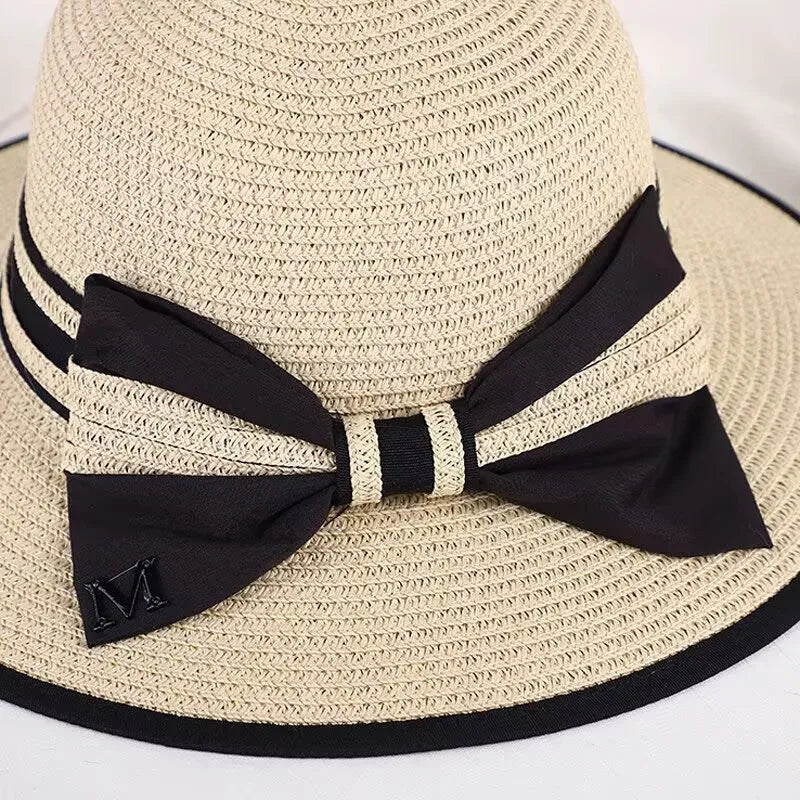 French Retro Straw Sun Hat