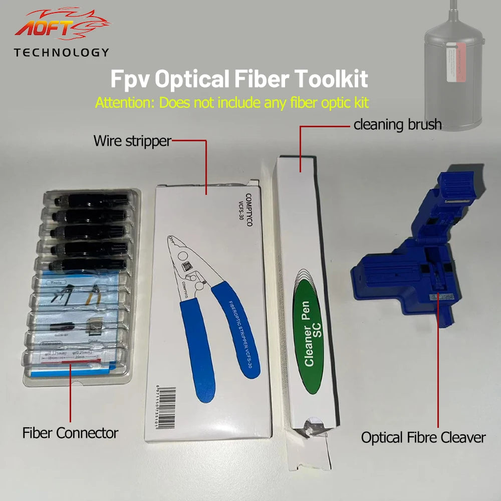 10KM FPV Drones Optical Fiber Image Data Module Relay Extender Optical Link Sky Support up to 20km of Wired Signal Transmission