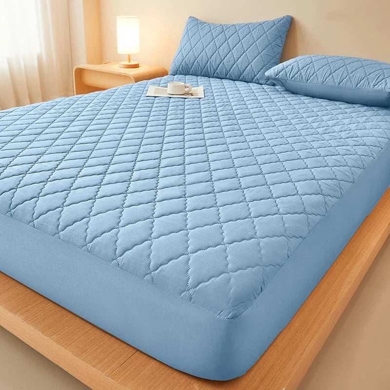 Waterproof Mattress Protector Embossed Bed Mattress Cover Soft Breathable Fitted Mattress Pad Cover 120/150/180/220x200 Washable