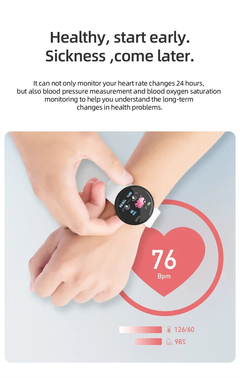 Kids Smart Watch Digital Watches Children for Girls Boys Sport Bracelet Fitness Tracker Smartwatch Waterproof Child Wristband
