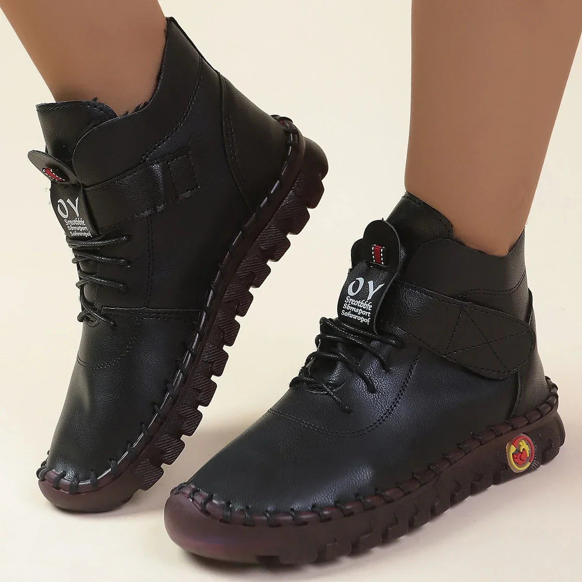 Bottes en cuir et fourrure pour femmes