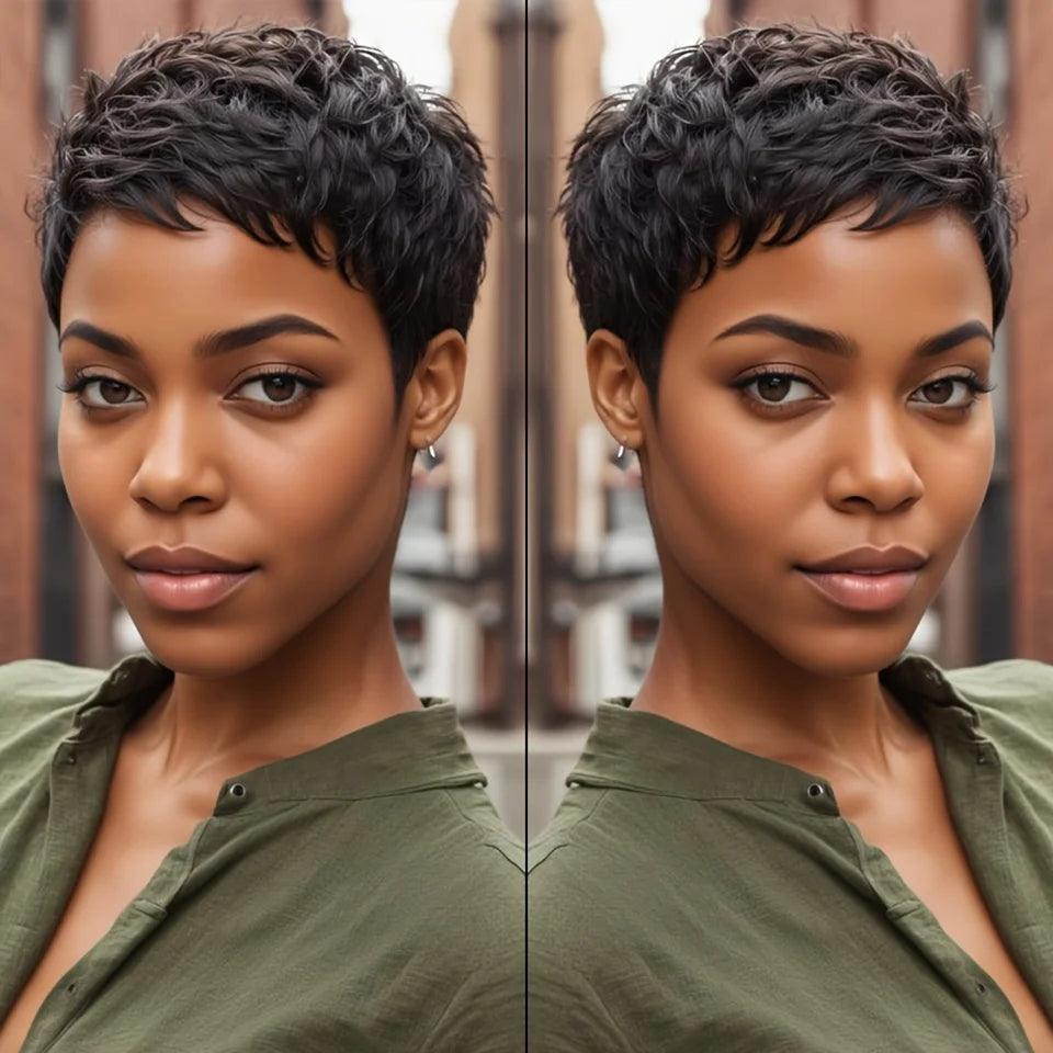 Pixie Cut Human Hair Wig