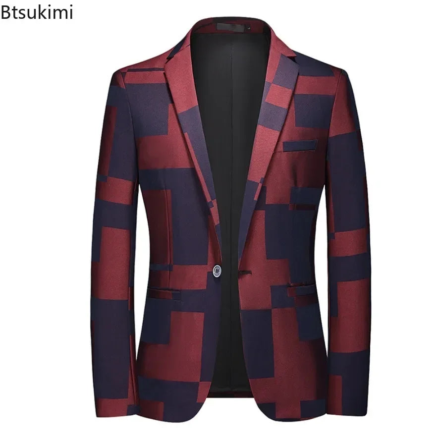 Luxury Jacquard Men’s Blazer