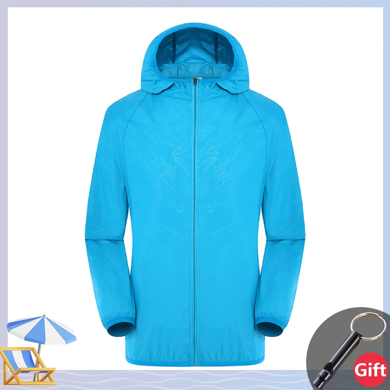 Ultralight Rainproof Windbreaker Jacket Breathable Waterproof Windproof Women Men Casual Camping Top Fishing Cycling Slim Coat