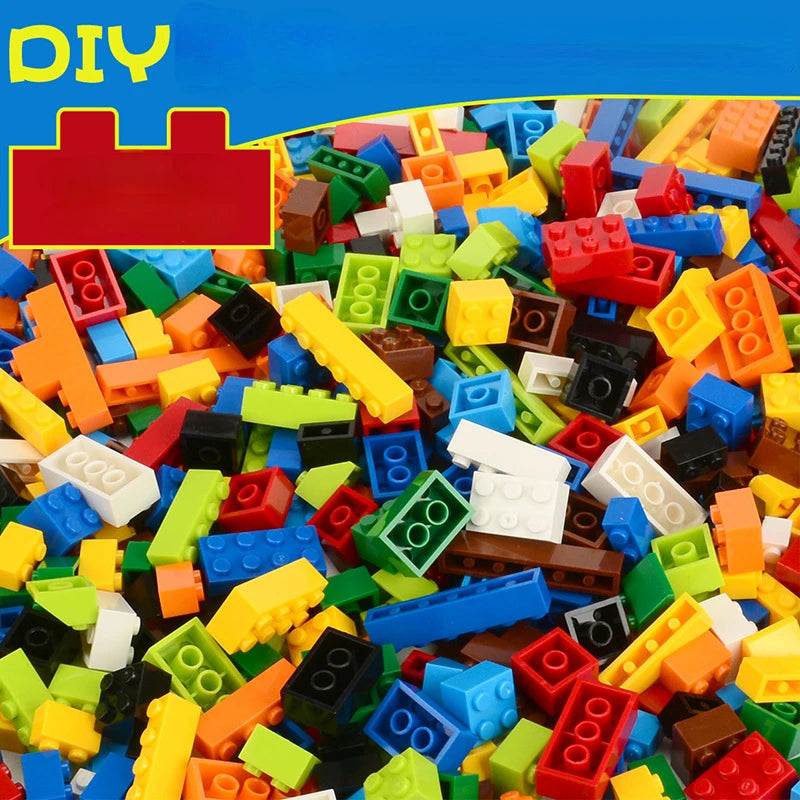 1000 Piezas de bloques de construcción creativos a granel Urban Classic Set, bloques de construcción ensamblados, regalo de cumpleaños, juguetes educativos para niños.