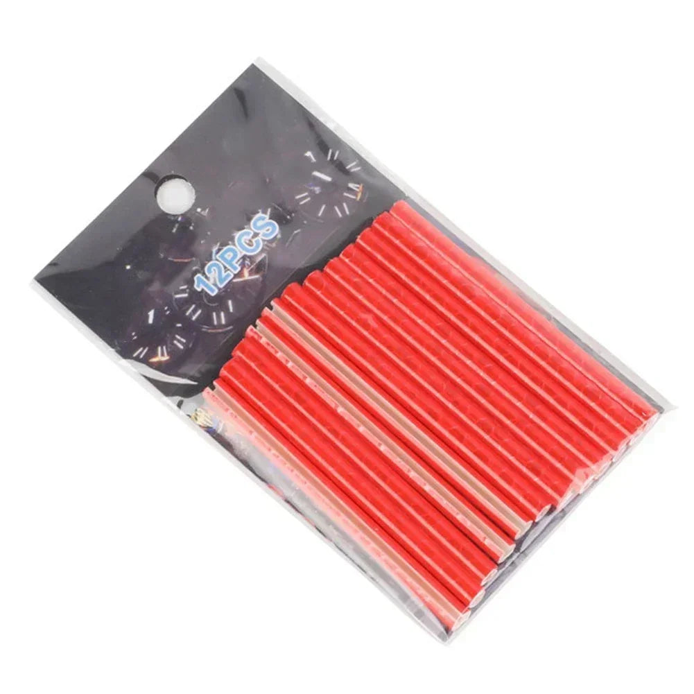 12PCS Bike Wheel Spokes Reflective Sticker Kit, 7.5cm Tube Strip for MTB Cycling Safety - High Visibility at Night