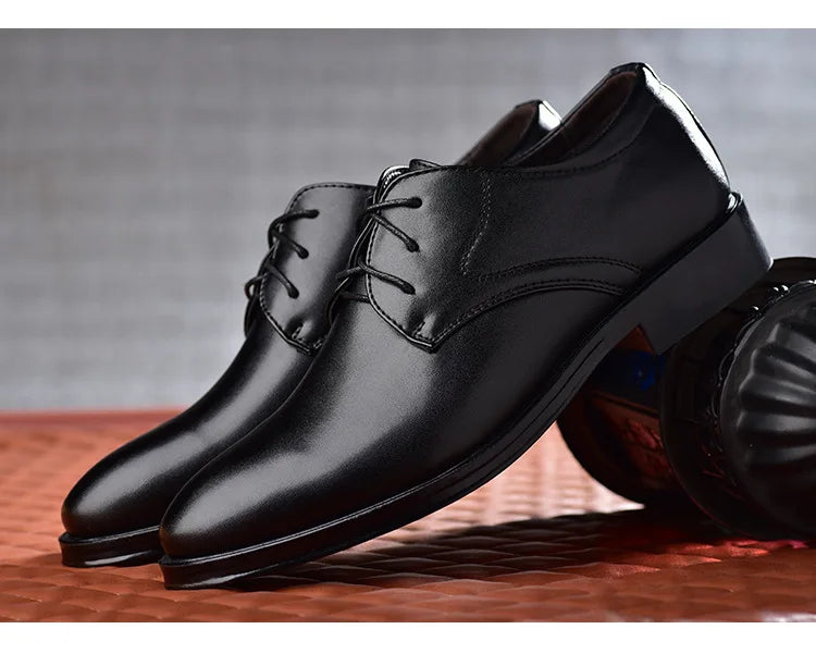Zapatos de hombre Zapatos de vestir de cuero negro para hombre Oxfords Zapatos de hombre para bodas, fiestas, oficina y negocios
