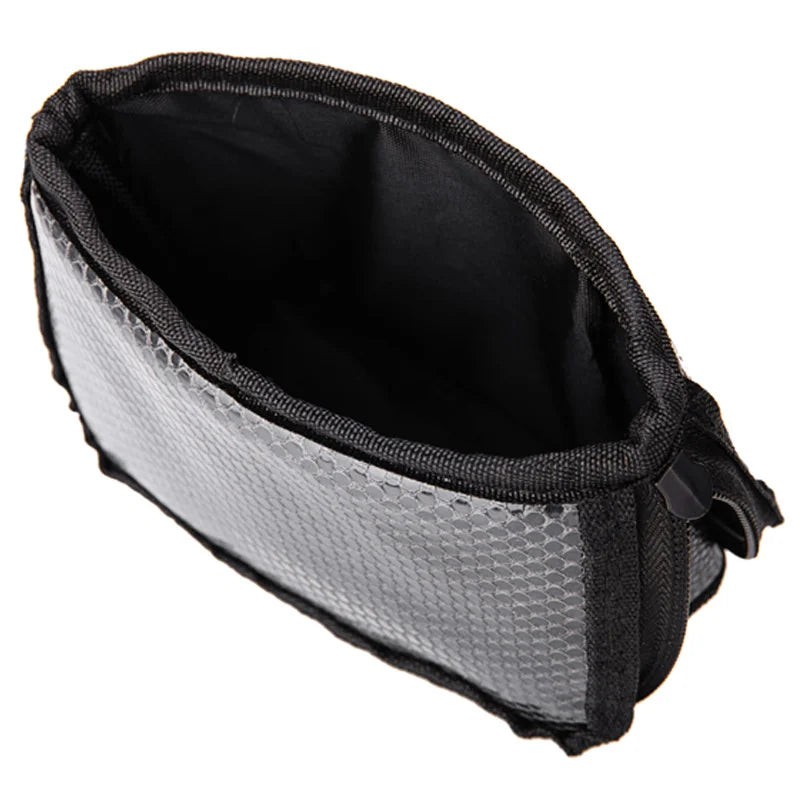 Makeup Brushes Storage Bag Stand Cosmetic Bag Net Zipper MakeupTools Storage Pouch Eyebrow Pencil Organizer Women Toiletry Bag