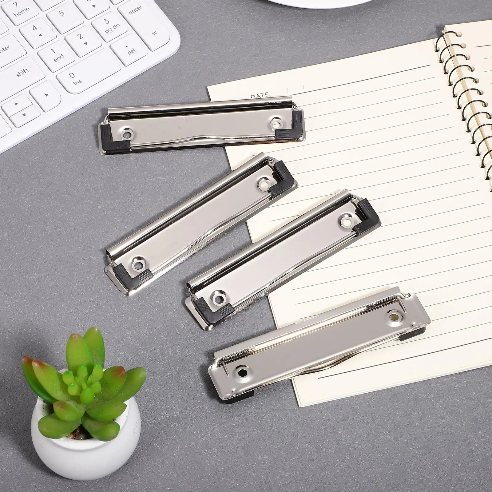 10 Pcs File Clamps Document Clips Clipboard Mountable Stationery Supplies Holder for Boards Whiteboard