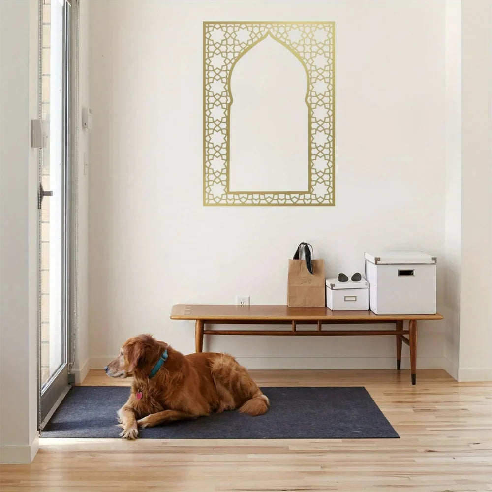 Islamic Metal Wall Art Arabic Design Panel, Home Decor for Interior & Outdoor, Ideal Muslim Gifts, Stylish Wall Hanger