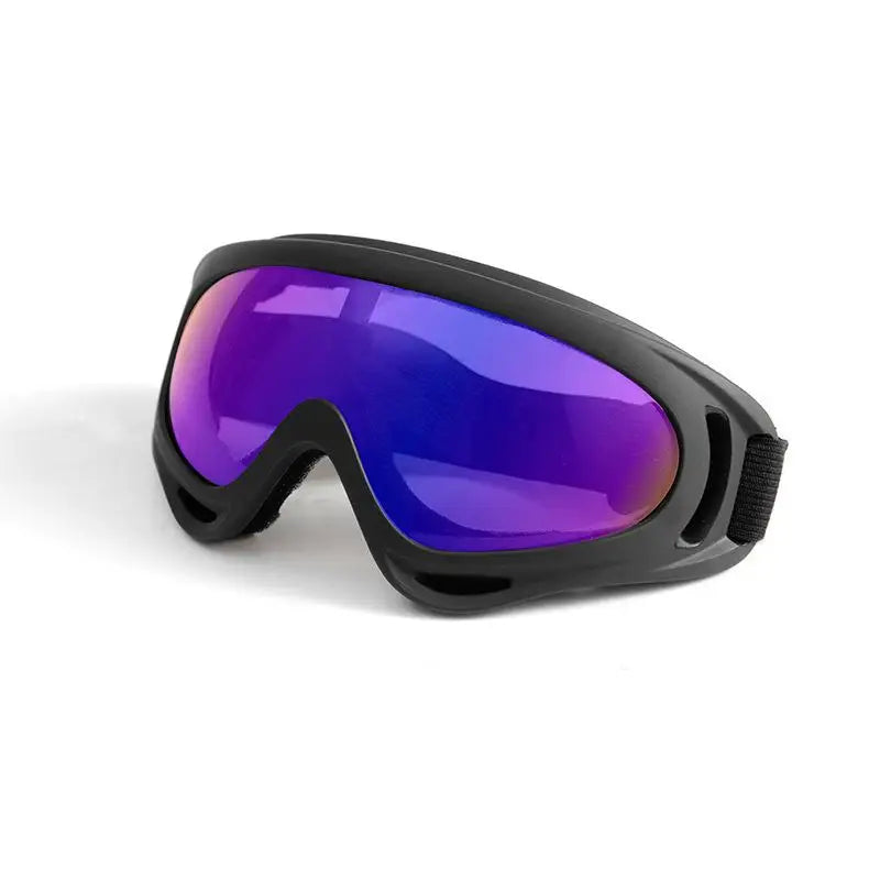Gafas de sol UV400 para motocross, a prueba de viento, para ciclismo, esquí, con máscara bucal, máscara para casco de moto, máscara de esquí de invierno