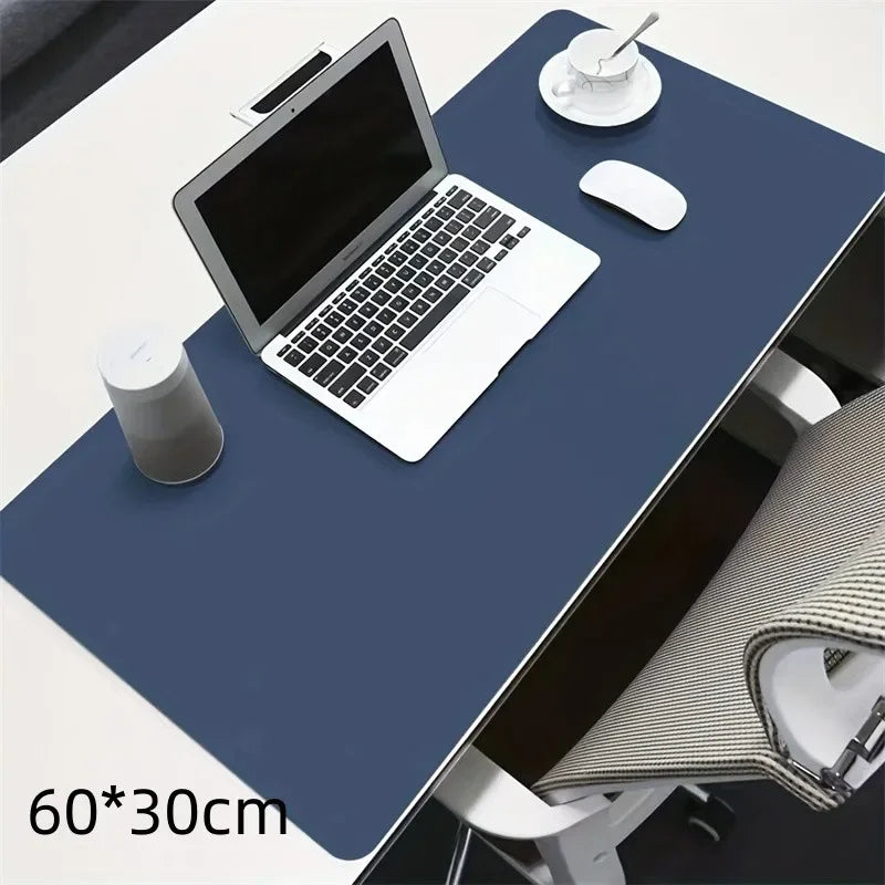 1 alfombrilla protectora de escritorio de gran tamaño 600*300mm, alfombrilla de ratón de cuero PU impermeable, alfombrilla de escritorio para teclado, alfombrilla de ratón para juegos