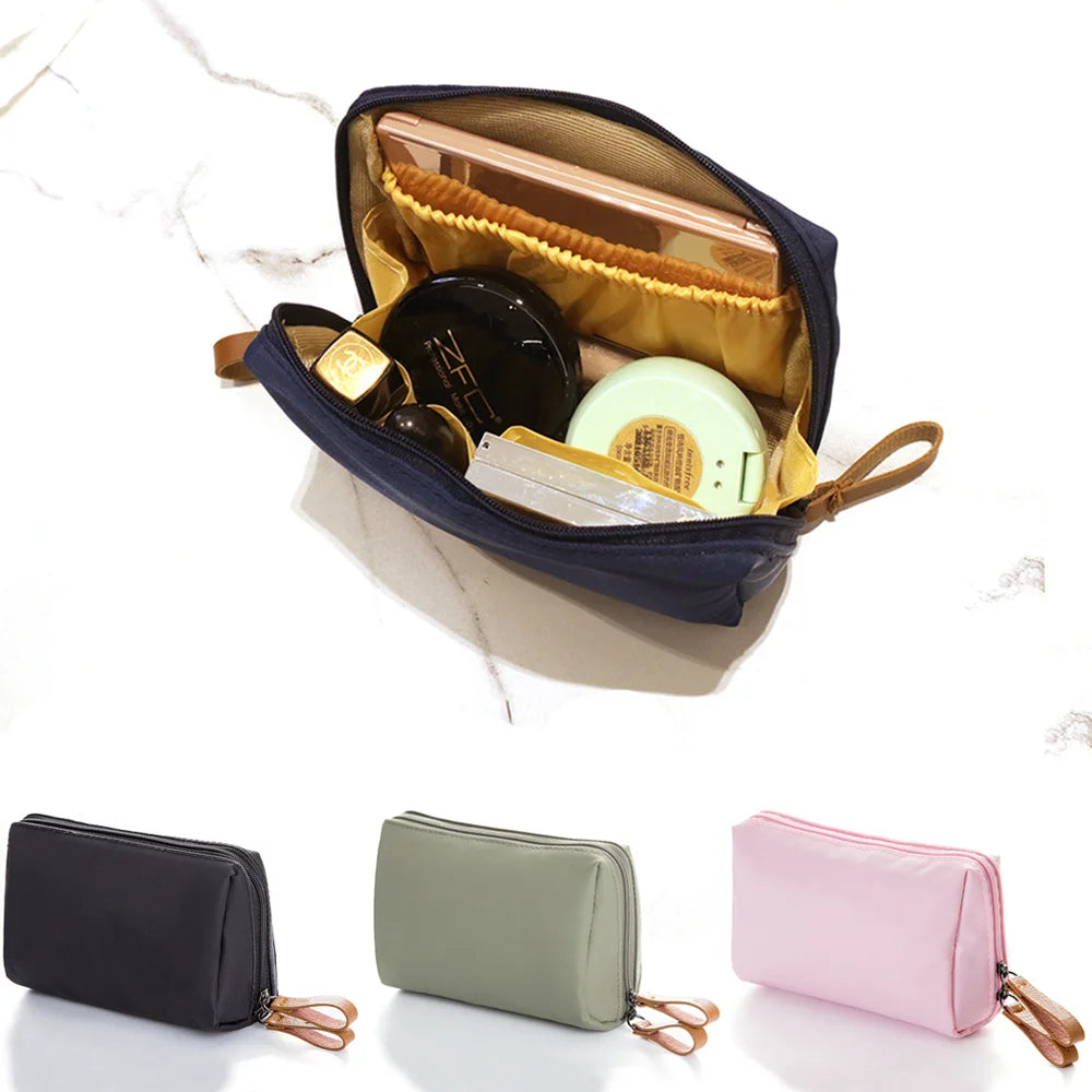 Makeup Bag Small, Small Makeup Bag for Purse, Mini Purse Organizer Pouches, Portable Simple Waterproof Lipstick Cosmetic Bag