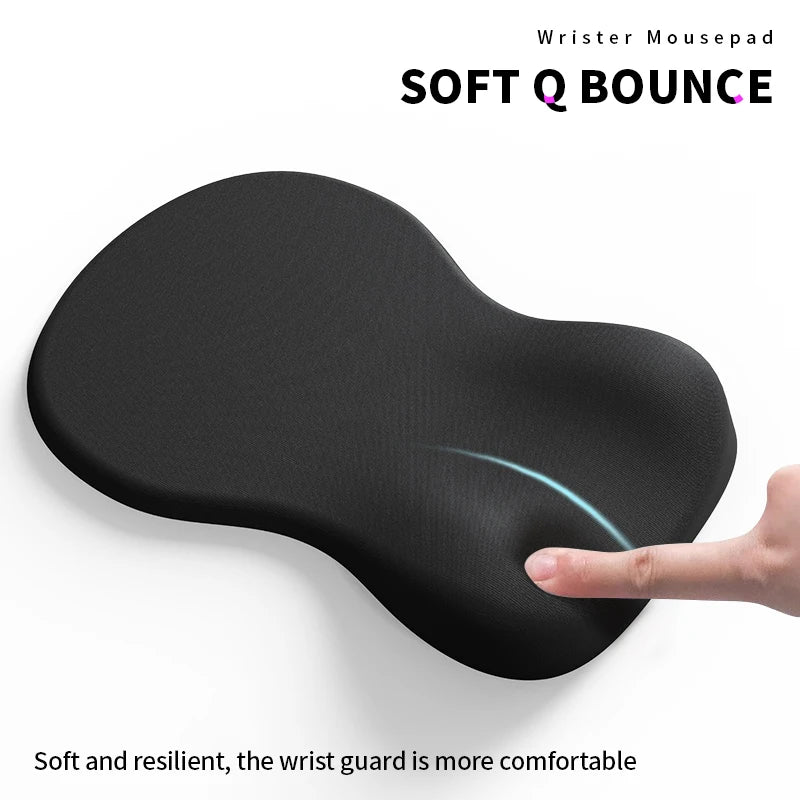 Comfortable Mouse Pad Wrist Rest，Ergonomic Mouse Pad Wrist Support , Relieve Wrist Pain Gel Mouse pad, Laptop, computer, office