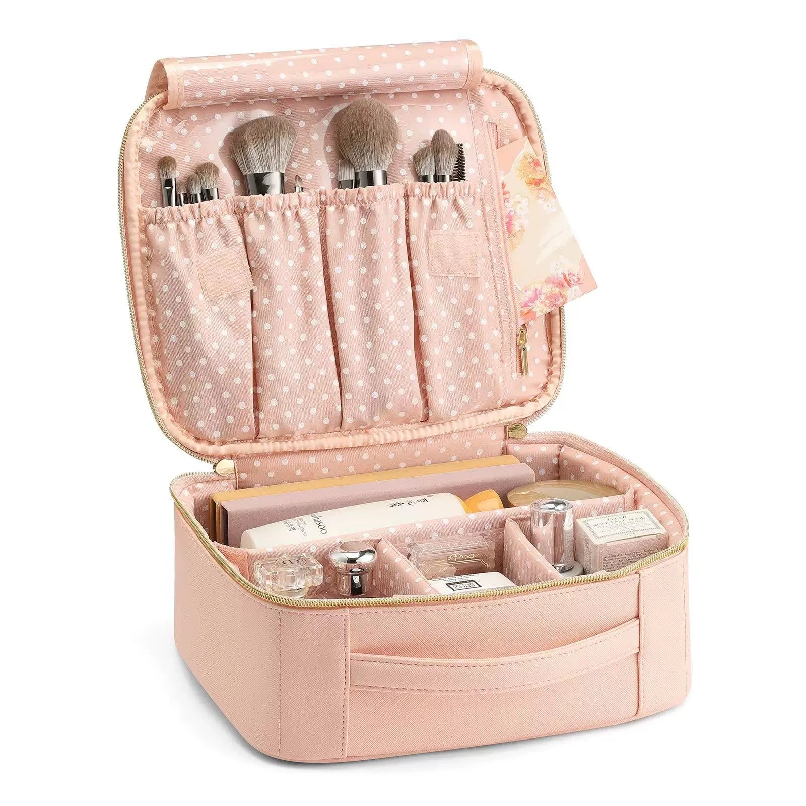 Makeup Bag PU Portable Multi-functional Home Travel Waterproof  Makeup Organizer Women's Cosmetic Bag