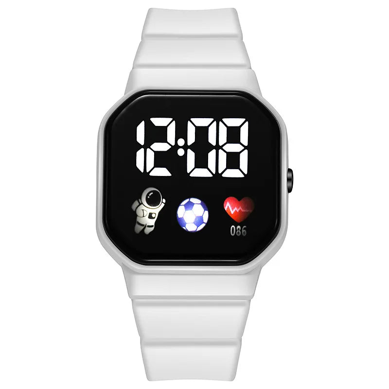 LED Digital Watch For Kids Boys Sports Waterproof Watches Girls Silicone Digital Watch Casual Childrens Electronic Reloj