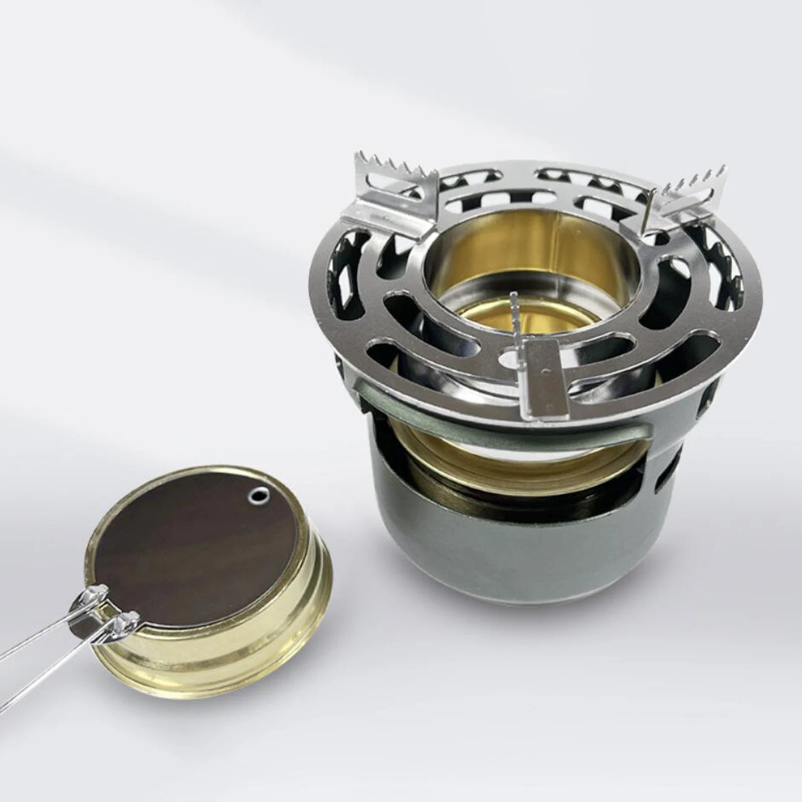 Campingutstyr og tilbehør Alkoholkomfyr Metall Stabil Ultralett Kompakt Alkoholbrenner, Bærbar Alkoholkoker