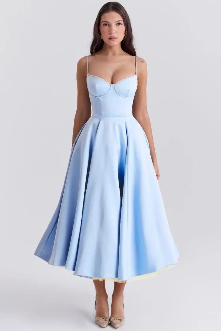 Fashion Prom Gown Elegant Luxury Evening Dress Autumn Retro Print Holiday Outfits Womens Wedding Guest Dress Woman Clothes