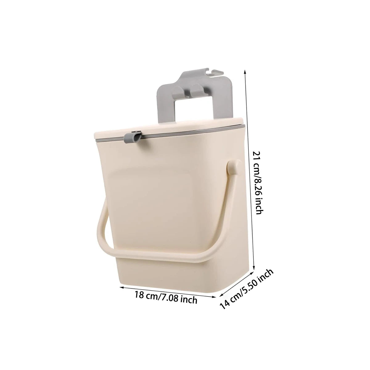 Car trash can with mobile phone holder function car rear seat storage box with lid for private car rear seat cleaning bucket 5L