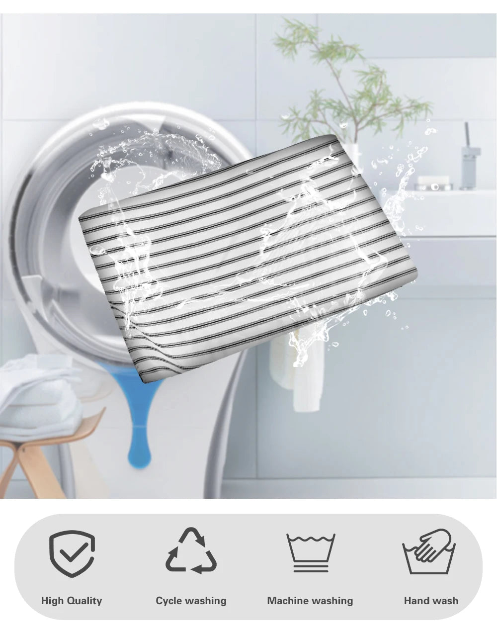 Barber Hairdressing Aprons Stripe Pattern Waterproof Cloth Barbershop Non Stick Hair Haircutting Capes Salon Styling Accessories