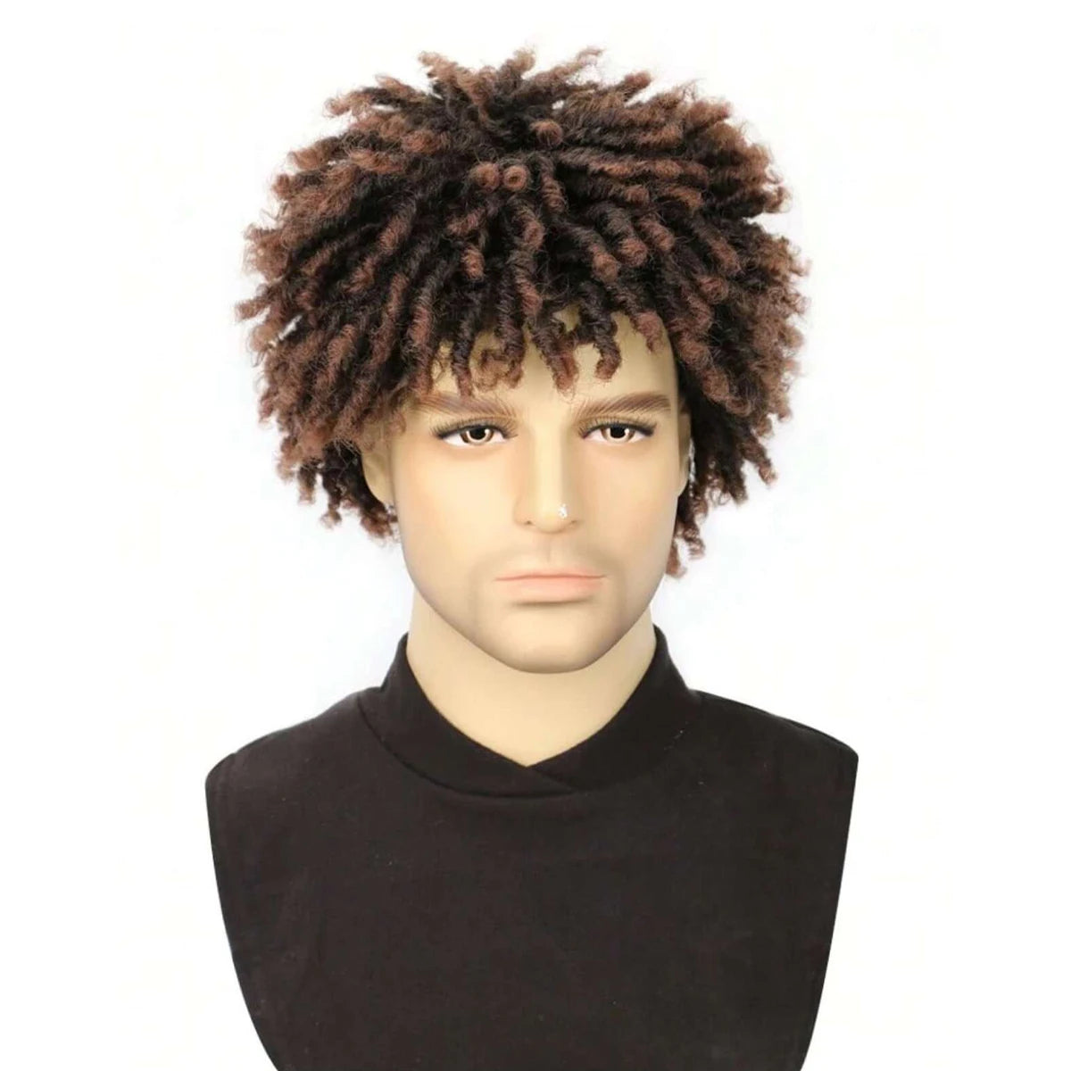 Short Dreadlock Wig For Women And Men Afro Faux Locs Dreads Wig Heat Resistant Short Braided Wigs For Women