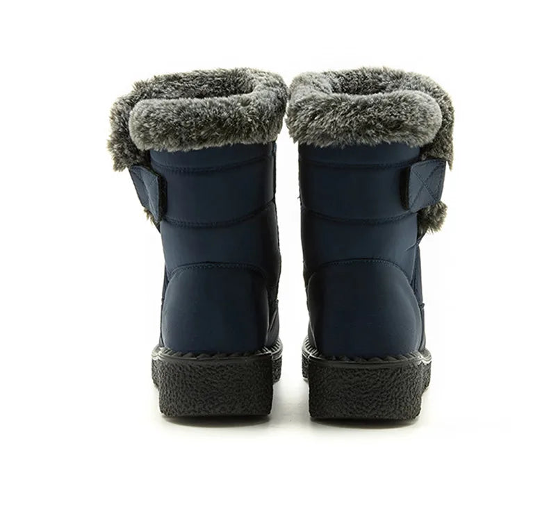 Women's Boots Trend Winter Shoes For Woman Winter Boots Ankle Low Heels Botas Mujer Waterproof Snow Boots With Fur Shoes