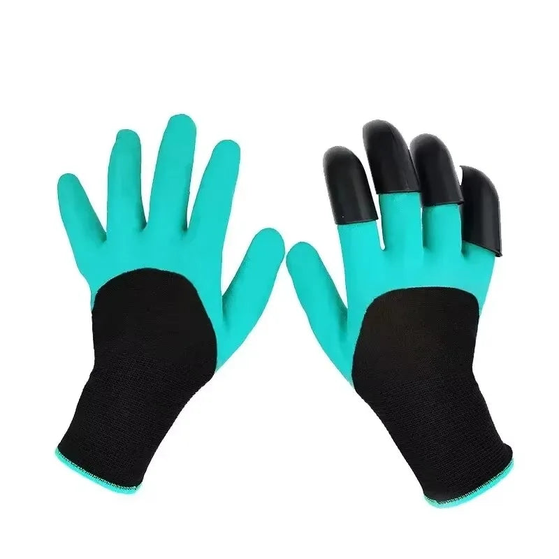 Clawed gardening gloves, used for digging, planting flowers and vegetables, hand washed outdoor gardening tools