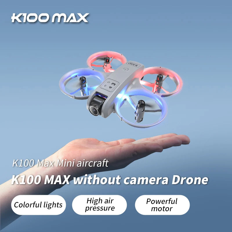 K100 MAX Mini Drone Professional 4K HD Dual Camera Fpv Screen Optical Flow Drone Toys Quadcopter Brushless Dron Toy Gift