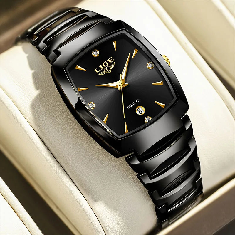 LIGE NEW Women Watches Business Luxury Ladies Fashion Quartz Watch Simple Stainless Steel Clock Watch for Women Relogio Feminino