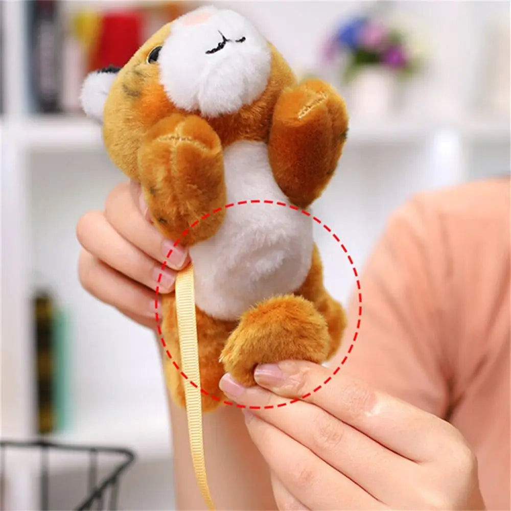 Stuffed Animals Magnetic Shoulder Plush Raccoon Clip on Shoulder Plush Doll Cute Vivid Decorative Animal Plush Toy Kids Gift