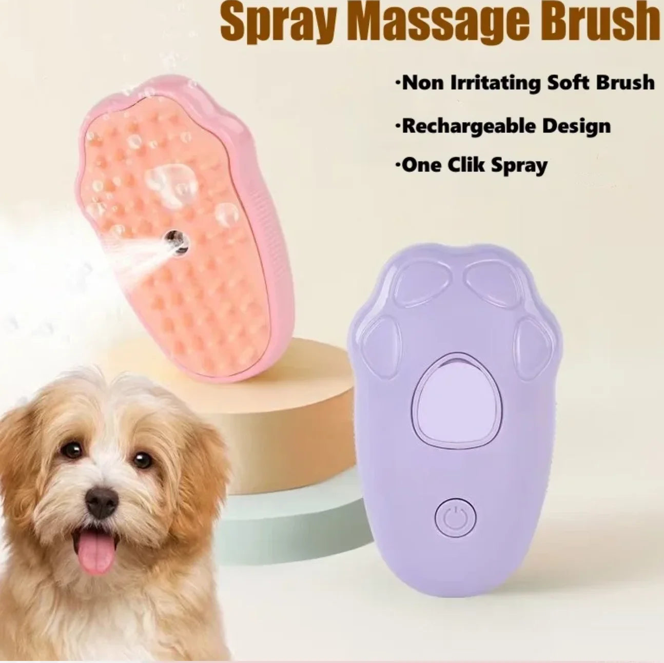 3-in-1 Electric Cat Spray Brush