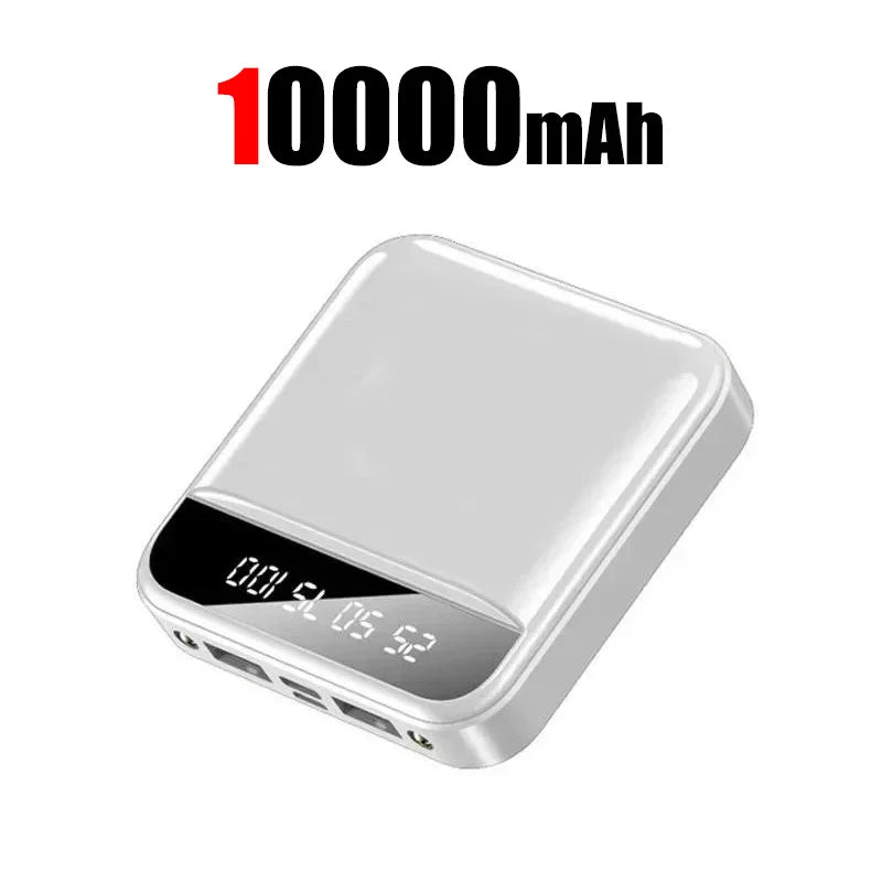 20000mah Large Capacity Mobile Power Bank Battery Display LED Lighting Mini Portable Outdoor Phone Universal Fast Charging