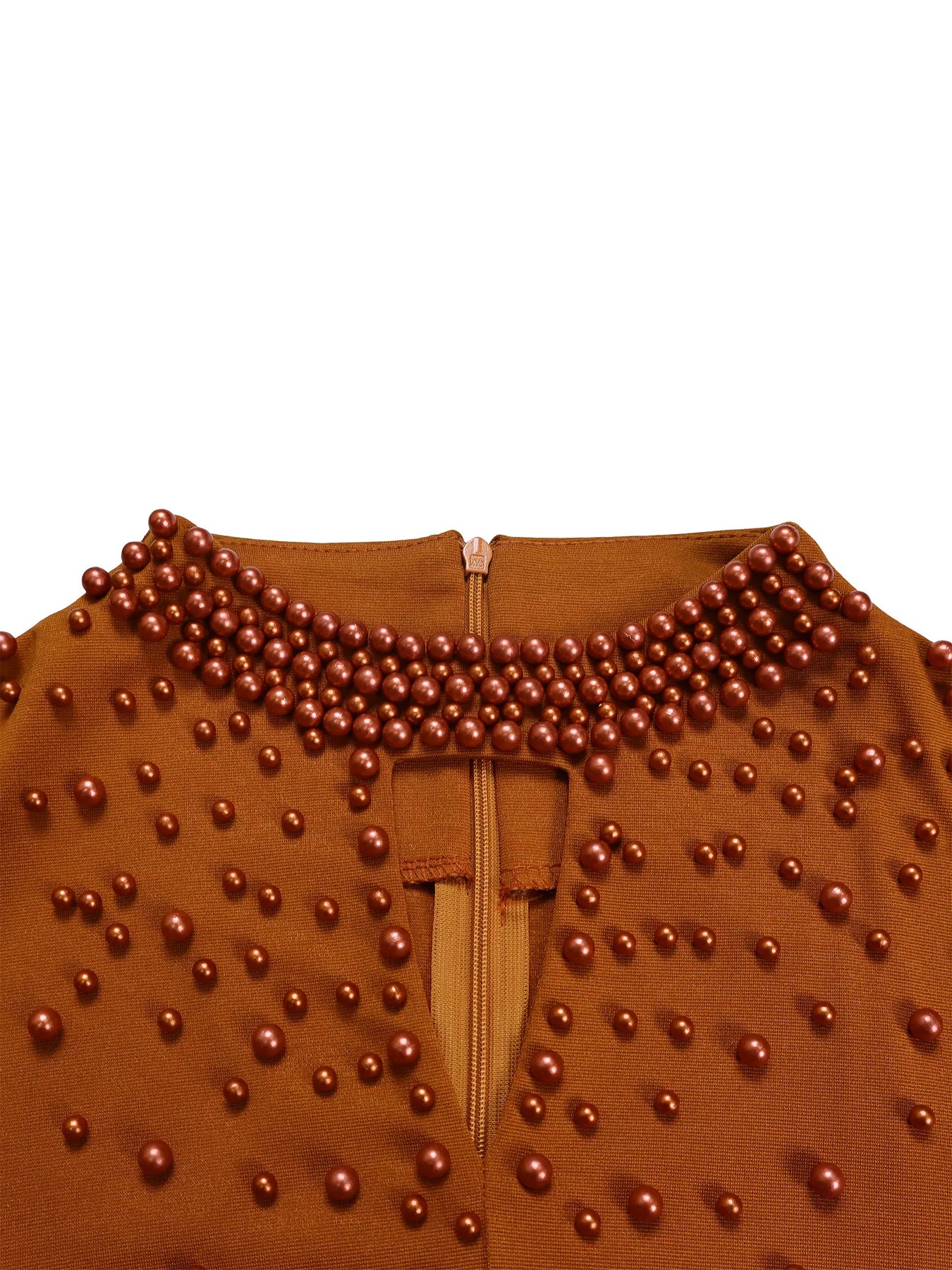 Vestido Elegante Africano para Mujer, Vestidos de Noche con Cuello Alto y Cuentas a la Moda, Vestido Delgado de Temperamento para Mujer, Vestidos Casuales de Manga Larga