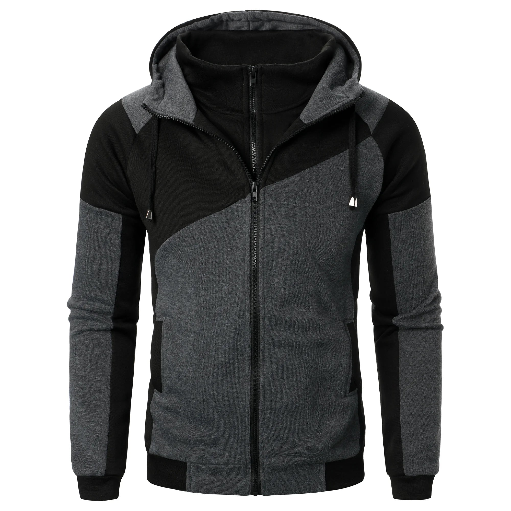 Men’s Spliced Hoodie Top