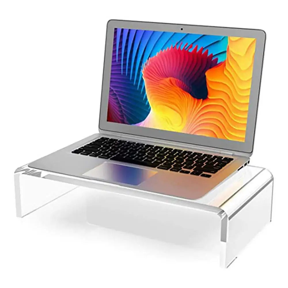 Monitor Stand Riser Acrylic Laptop Stand Clear Desktop Computer Riser  Table Storage Stand Desk Organizer for Storing PC Screen