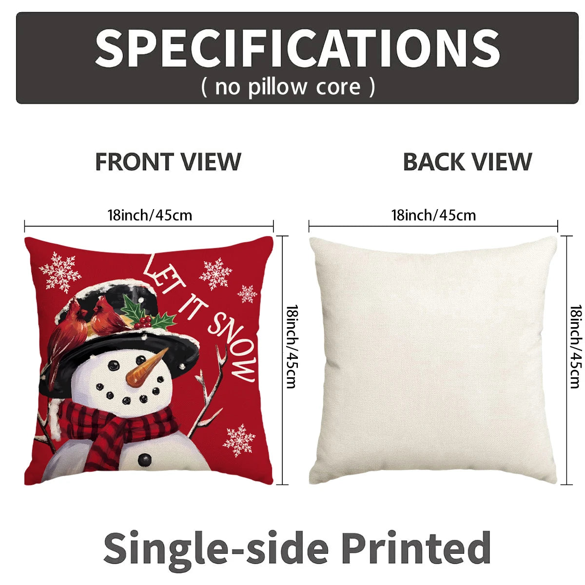 Housse de coussin de Noël à carreaux Buffalo – Confortable, classique et festive