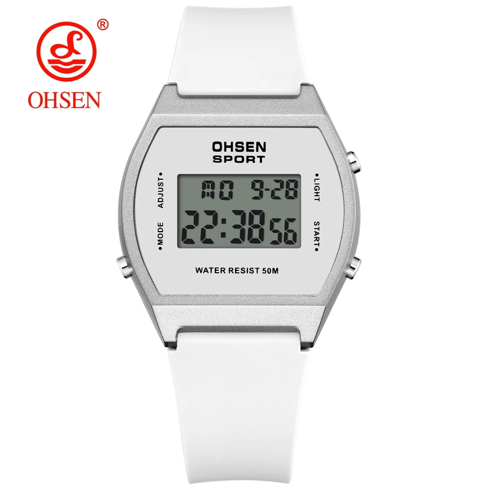 Women Digital Watch Fashion Waterproof Pink Elegant Ladies Watches Led Electronic Female Clocks relogios feminino Gift
