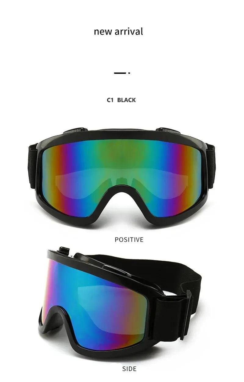 Protective Glasses Motorcycle Helmet Outdoor Sports Windproof Dustproof Eye Glasses Ski Snowboard Goggles Motocross Riot Contr