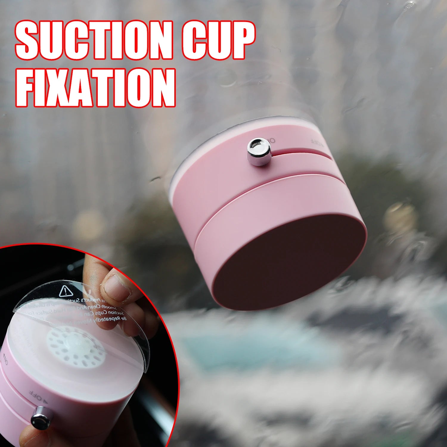 Vacuum Adsorption Magnetic Suction Cup Phone Mount Double Sided Hands-Free Magnetic Cell Phone Holder For Car/Gym/Mirror/Smoot