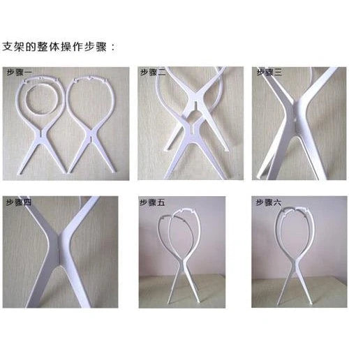 1 soporte de peluca de alta calidad, multiusos, para gorro, peluca, cabello, cabeza, plegable, de plástico flexible