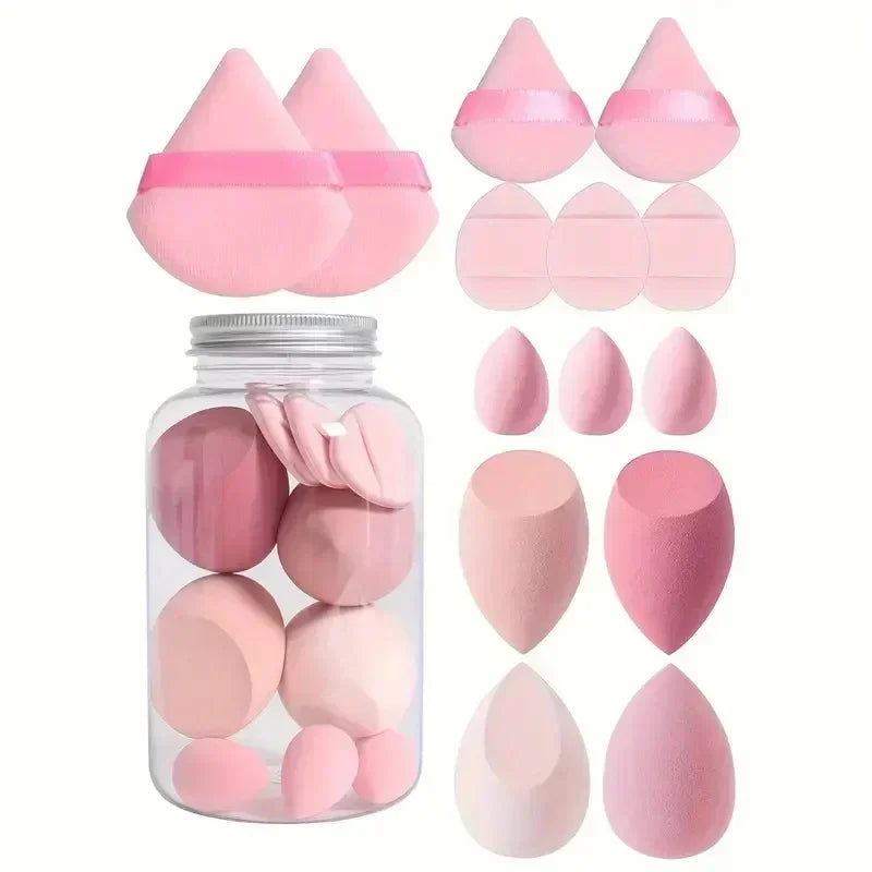 Makeup Sponge Set (12/14 Pcs) – Soft Blenders & Puffs