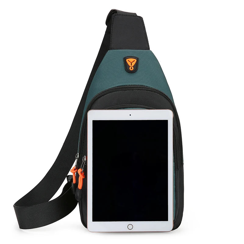 Bolso de hombro para hombre, de ocio al aire libre, para senderismo y bicicleta, bandolera deportiva impermeable, mochila de viaje, bolso de pecho para hombre, bolso de hombro