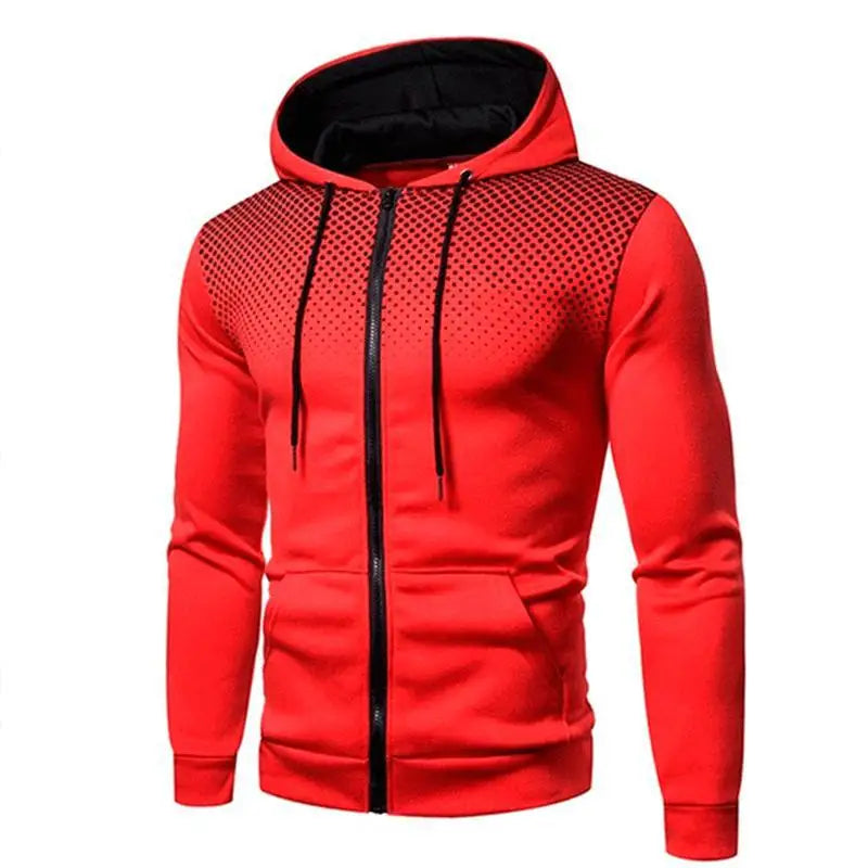 Autumn and Winter New European and American Solid Color Fleece Sweater Pants Men's Casual Zipper Sports Hat Set