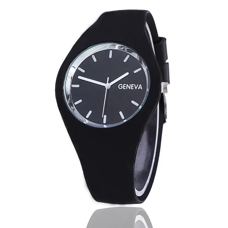 Reloj de cuarzo de silicona tipo gelatina