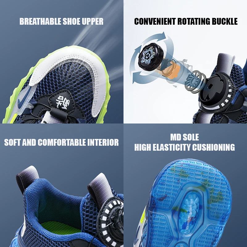 Kids' Casual Shoes Lightweight Breathable Sports Sneakers for Boys & Girls Comfortable Running Playing Toddler Shoes